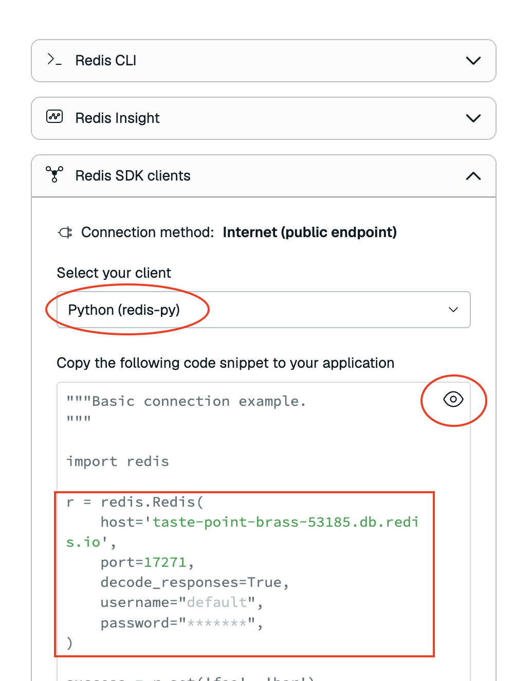 SDK credentials